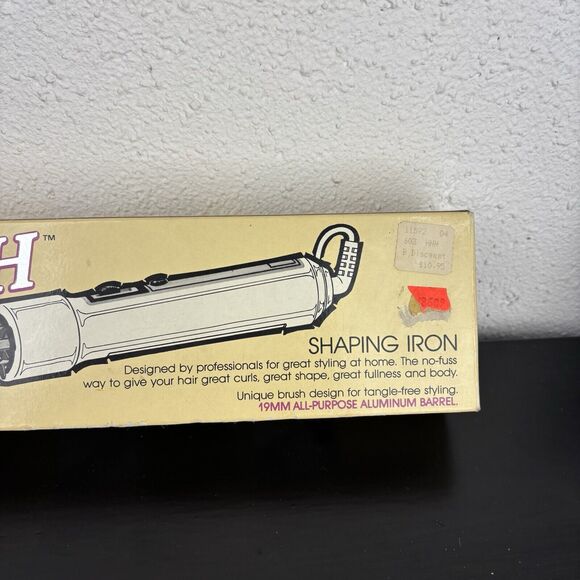 VTG Helene Curtis Shaping Iron 19mm All Purpose Aluminum Barrel Great Brush NOS - Picture 6 of 12